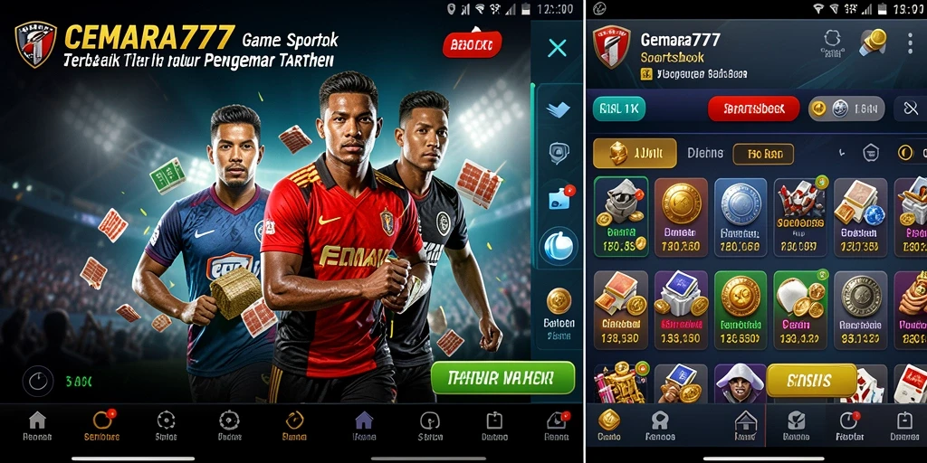 Tampilan menarik dari gameplay CEMARA777 dengan berbagai opsi taruhan olahraga.
