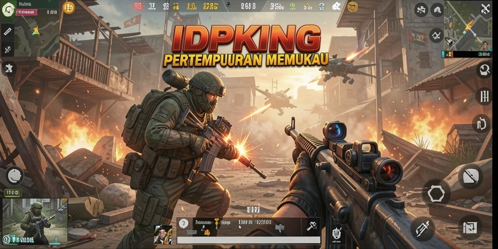 Tangkapan layar gameplay <strong>IDPKING</strong> menunjukkan aksi pertempuran yang mendebarkan.