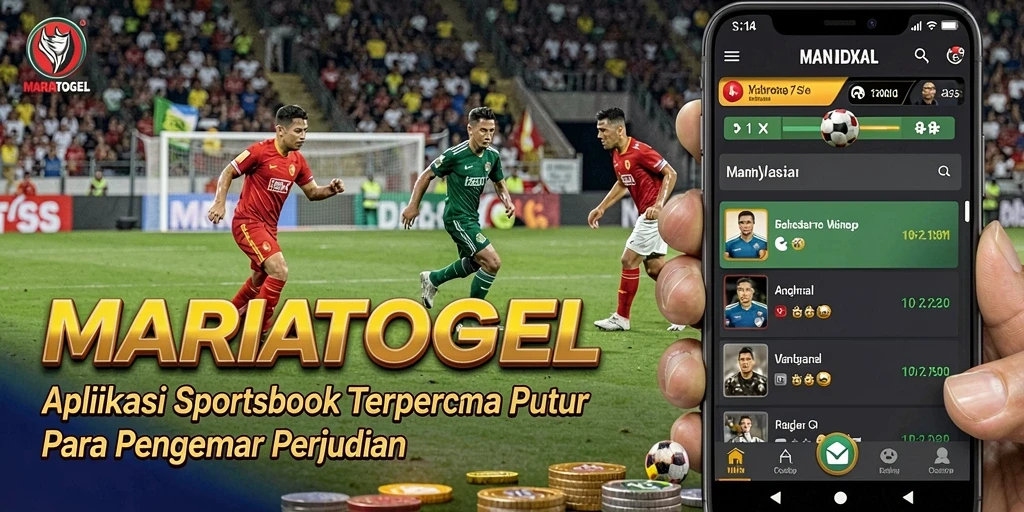 Tampilan utama MARIATOGEL yang menampilkan aktivitas taruhan olahraga.