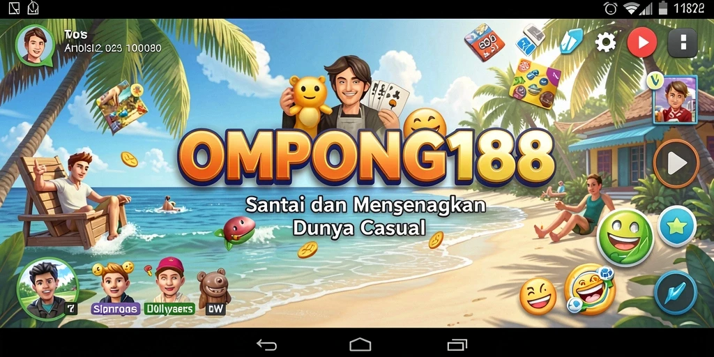 Screenshot gameplay OMPONG188 yang ceria dan mengasyikkan.