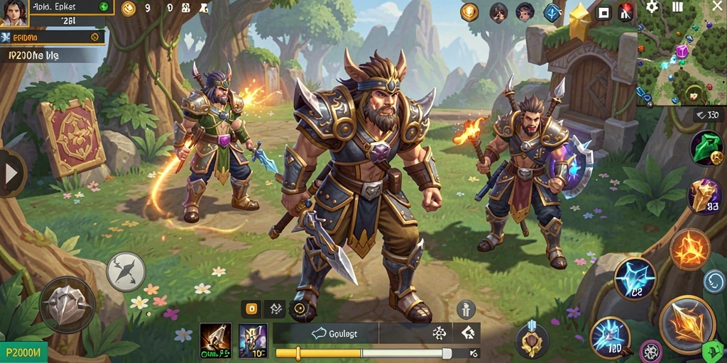 Tampilan screenshot P200M menampilkan pengalaman pertarungan yang mendalam.