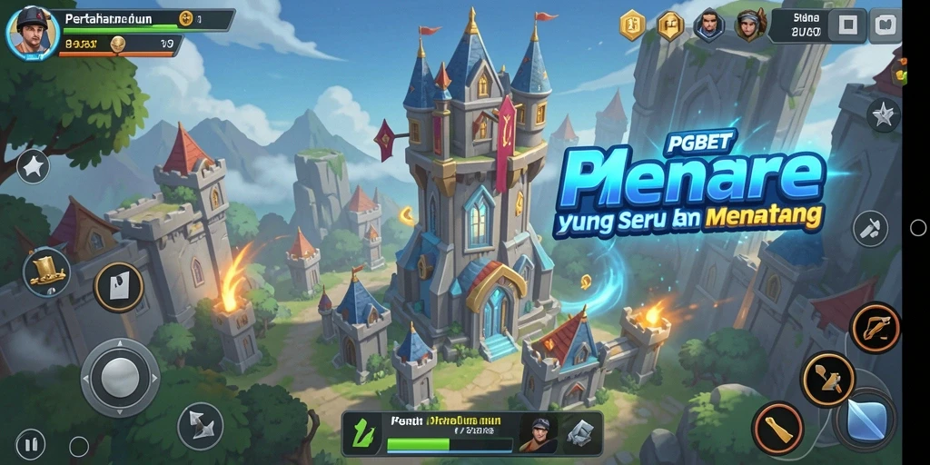 Tangkapan layar utama PGBET menampilkan aksi seru Tower Defense.