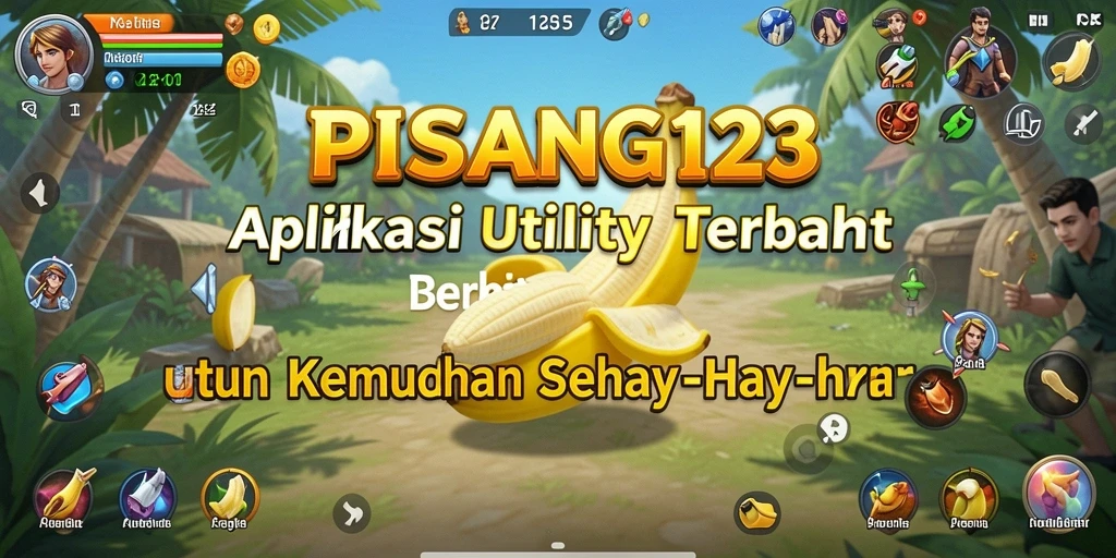 Tampilan screenshot PISANG123 dengan fitur Utility yang interaktif.