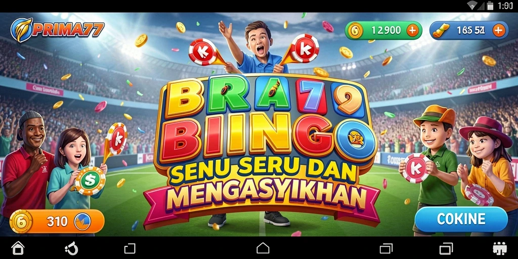 Tampilan gameplay Bingo yang menarik dan penuh warna.