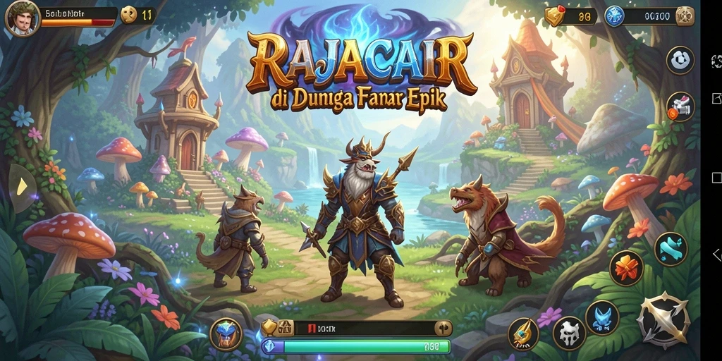 Tampilan gameplay seru di dunia fantasi RAJACAIR.