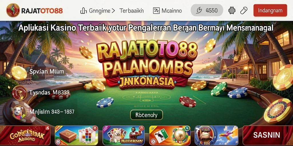 Tampilan gameplay menarik dari RAJATOTO88 dengan berbagai pilihan permainan Kasino.