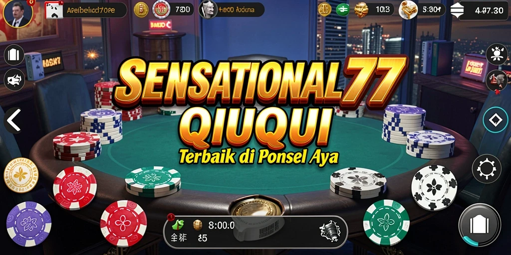 Gameplay menarik saat bermain QiuQiu di SENSATIONAL77.