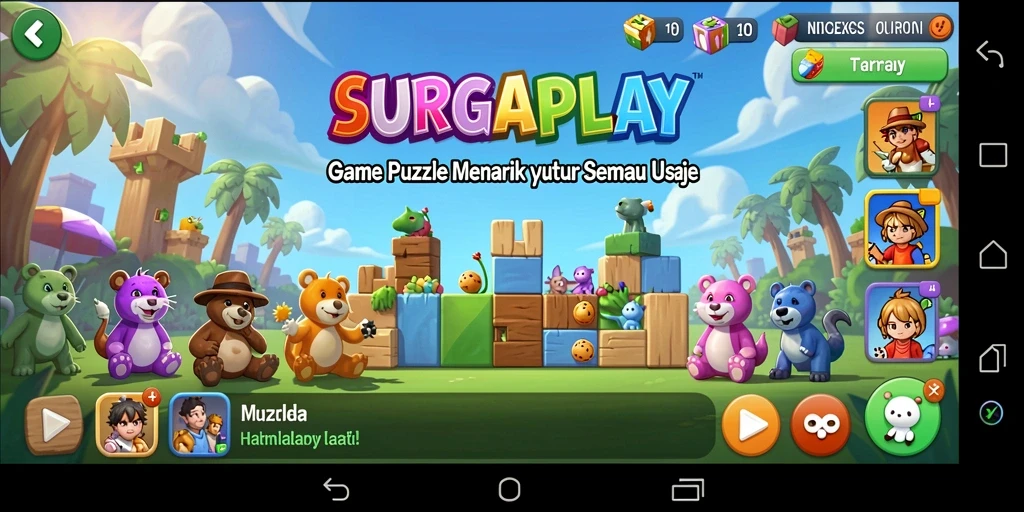 Tampilan gameplay SURGAPLAY yang mendebarkan dan penuh tantangan.