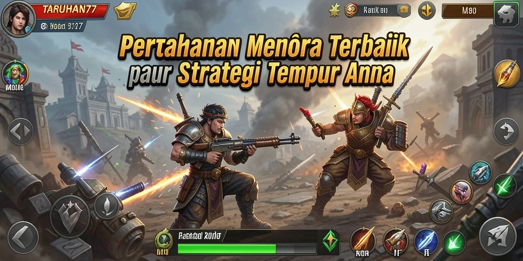 Screenshot TARUHAN77 menampilkan aksi menegangkan dalam Tower Defense.